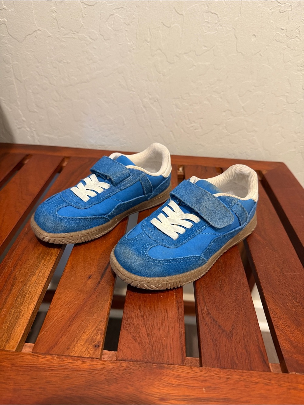 Zara Kids Blue Velcro & Lace Casual Sneakers